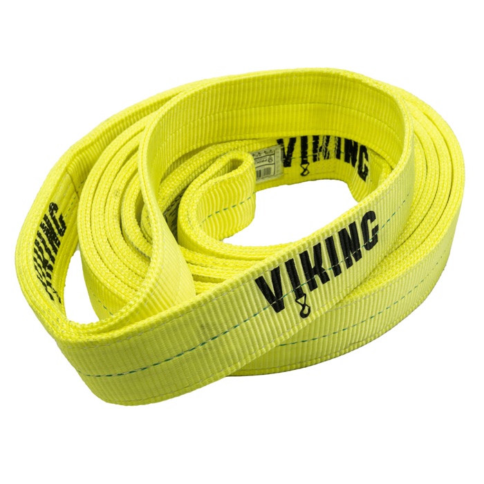 Eslinga plana de poliéster VIKING ojo-ojo, color amarillo