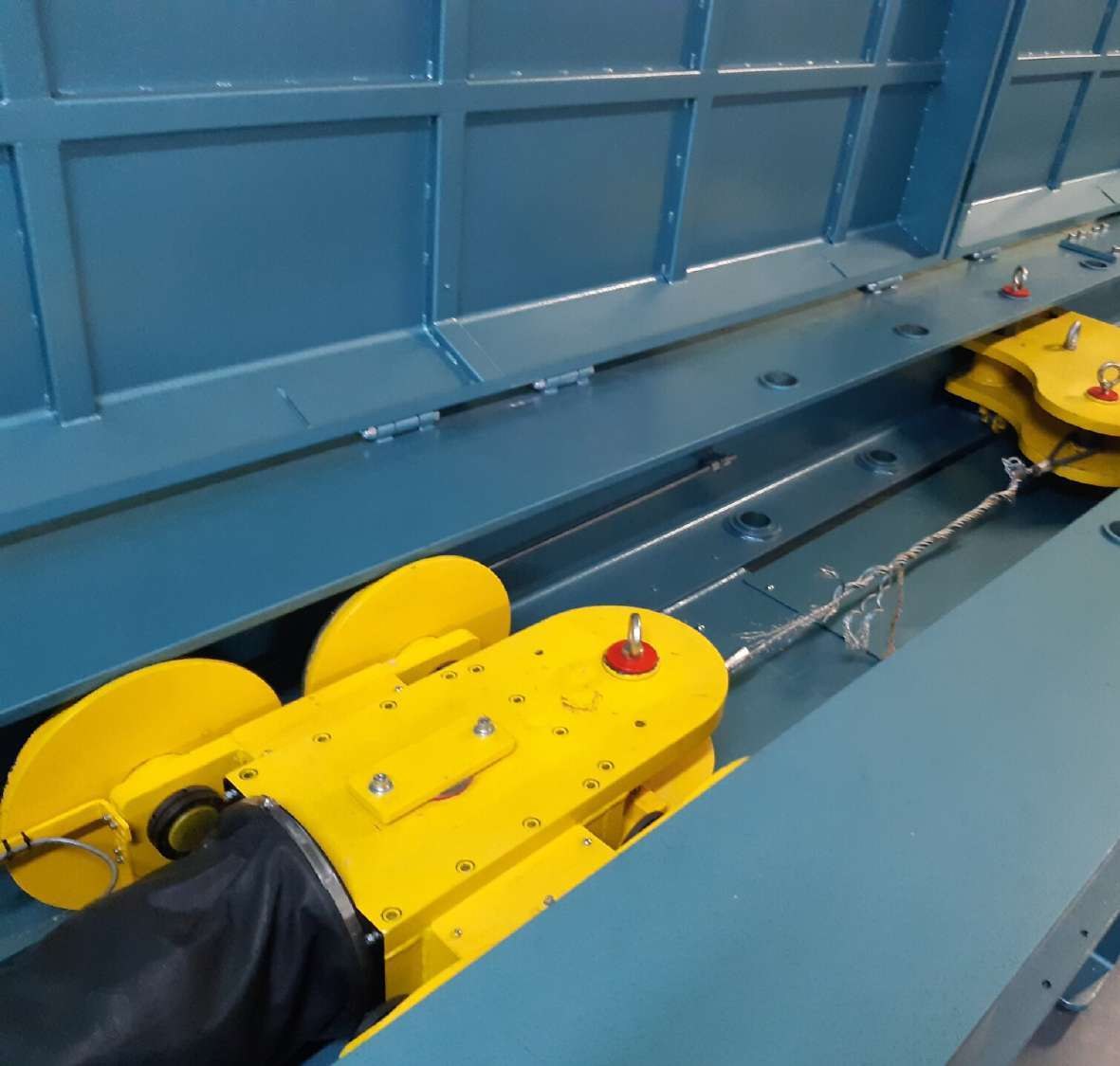 Banco de pruebas de tensión Wirop de 600 toneladas en las instalaciones de Procarga